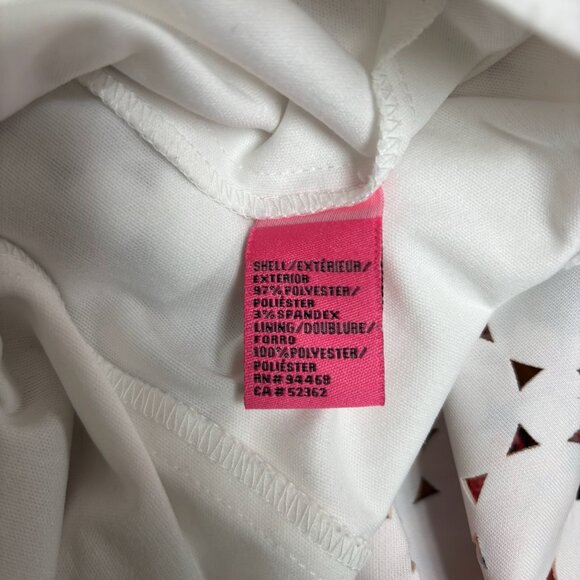 Betsey Johnson Womens Fit Flare Dress Size 2 Cut Out Watercolor Wedding Party - Picture 7 of 14